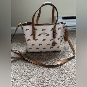 COACH Mollie Tote 25 Rainbow print
